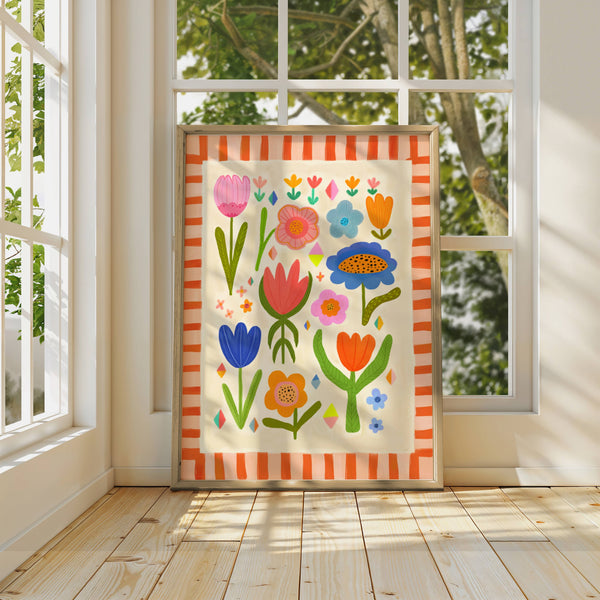 Floral Art Print | Summer A4