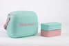 Colourful Retro Coolbox | Aqua + Rose Pop 6L