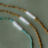 Beaded Layering Bracelet | Ischia - Pearl + Olive