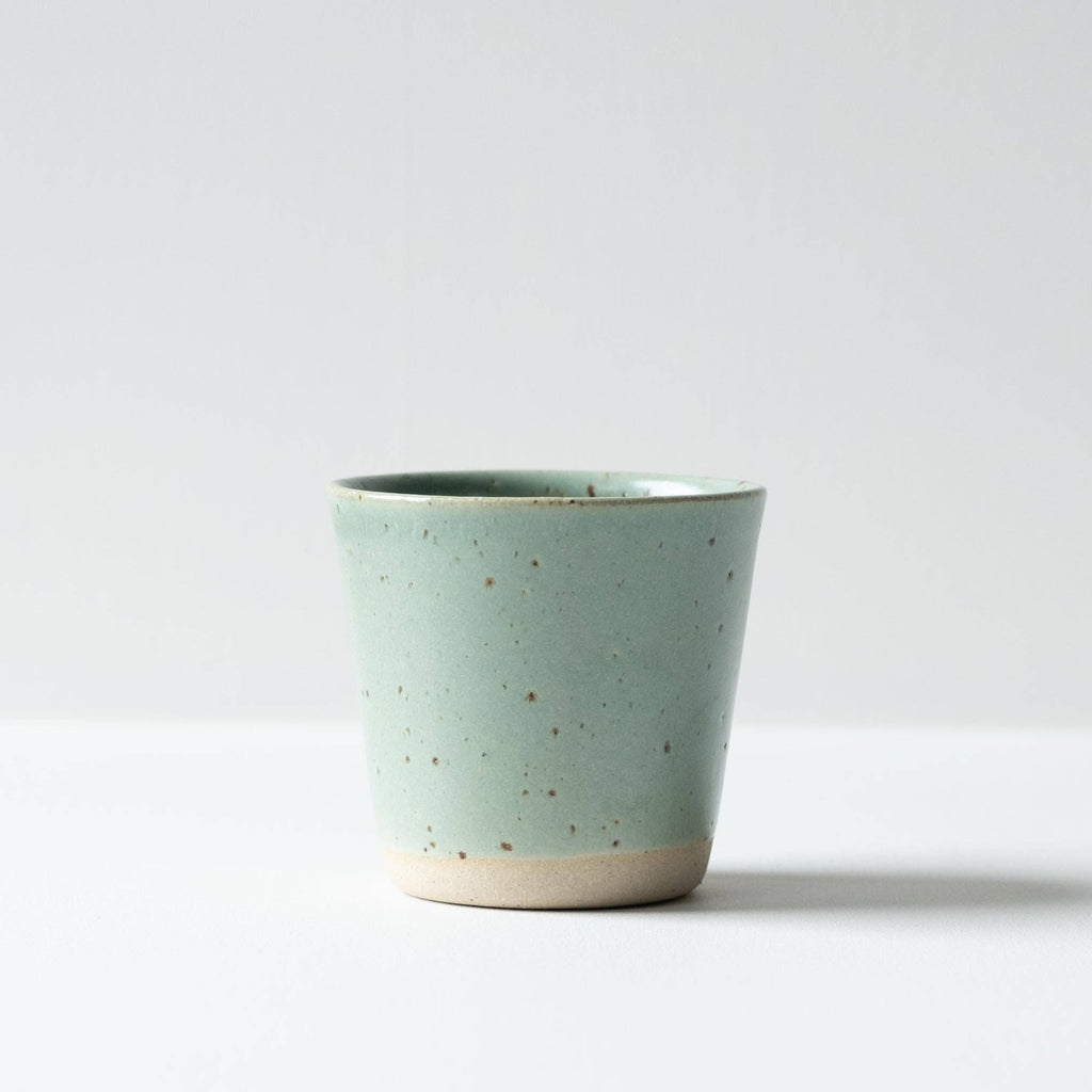 Ceramic Coffee Cup | Speckled - Celadon
