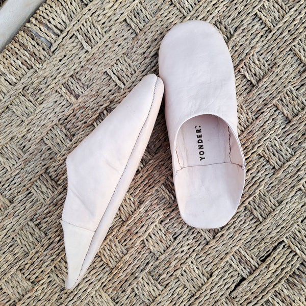 Handmade Babouche Slippers | Natural