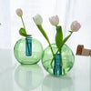 Glass Bubble Vase | Blue + Green