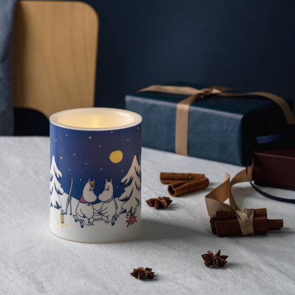 Colourful LED Candle | Moomin Starry Night Large