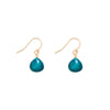 Crystal Drop Earrings | Isla - Portofino Blue Quartz