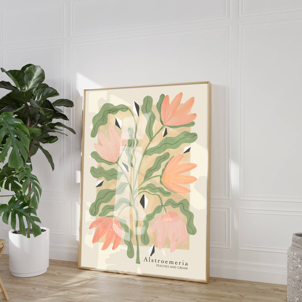 Floral Art Print | Alostroemeria A3