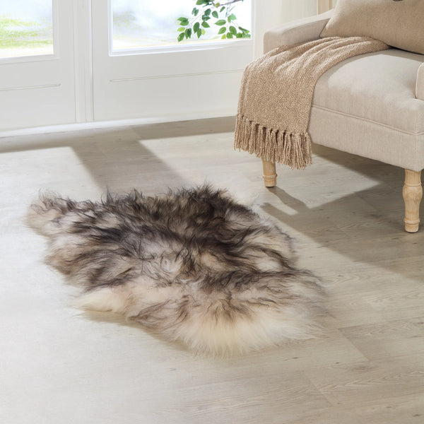 Black Tipped Icelandic Sheepskin Rug