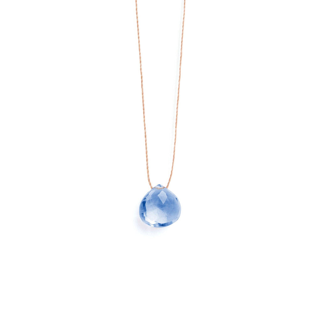 Crystal Minimal Necklace | California Blue Quartz