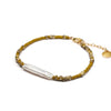 Beaded Layering Bracelet | Ischia - Pearl + Olive