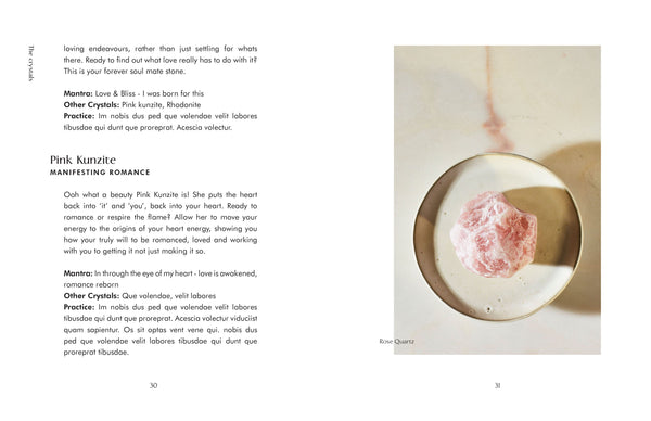 Curated Hardback Book | Crystals To Manifest