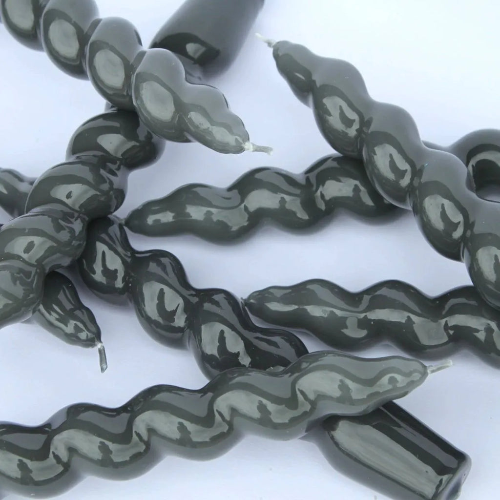 Sculptural Taper Candles | Graphite - NØRDEN