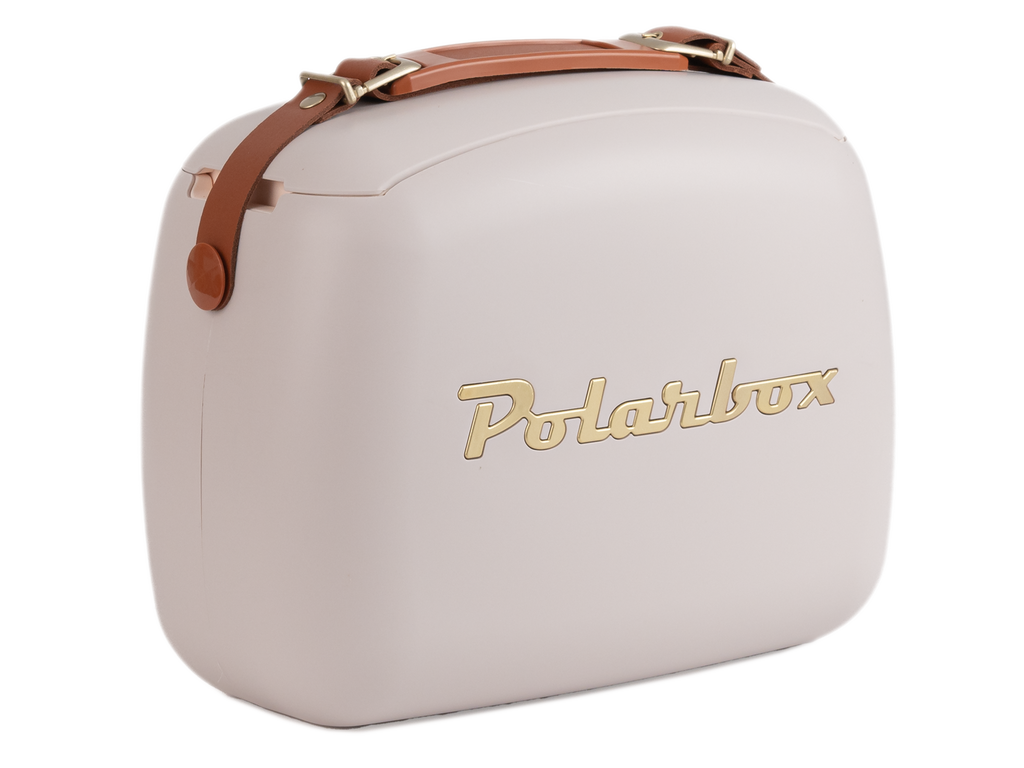 Colourful Retro Coolbox | Pearl + Gold 6L