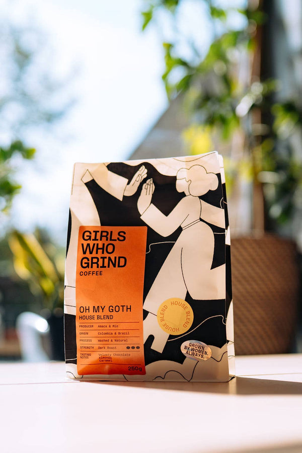 Oh My Goth Coffee | Brazil & Guatemala Dark Roast - Wholebean