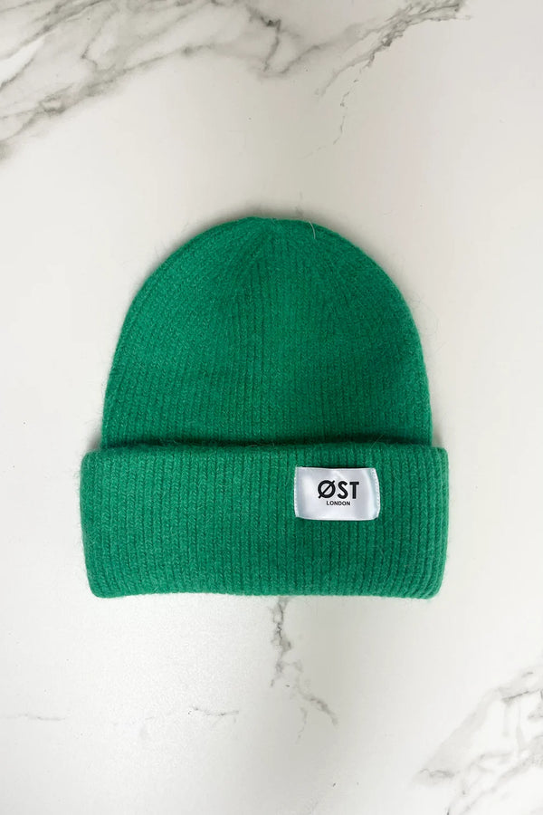 Alpaca Beanie Hat | Apple Green