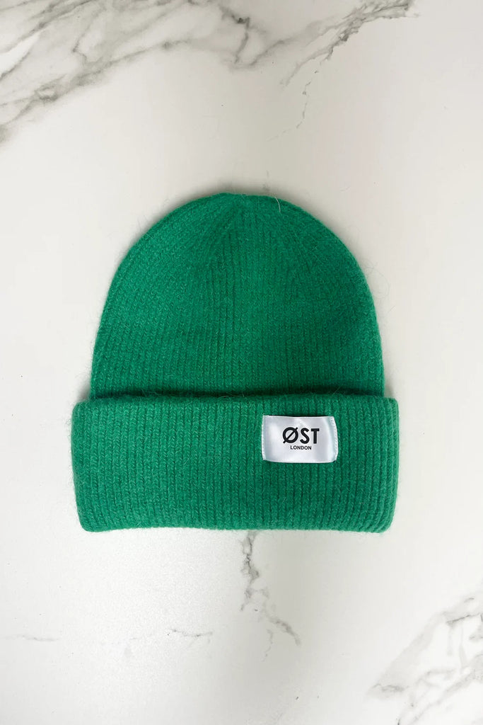 Alpaca Beanie Hat | Apple Green