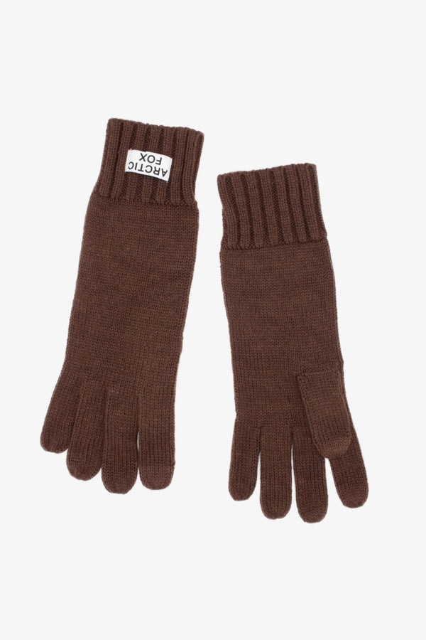 Recycled Knit Gloves | Chocolate Truffle - NØRDEN