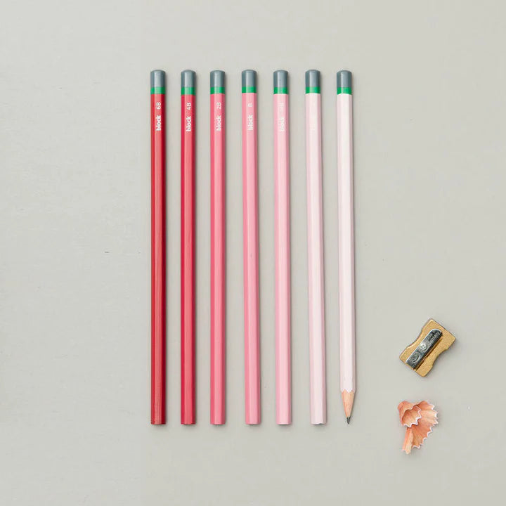 Colourful Sketching Pencils | Pink Ombre - NØRDEN