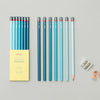 Colourful Sketching Pencils | Blue Ombre - NØRDEN