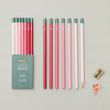 Colourful Sketching Pencils | Pink Ombre - NØRDEN