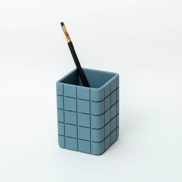 Colourful Tall Pot | Sea Blue Square - NØRDEN