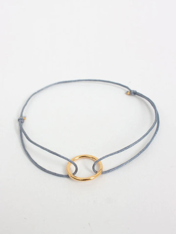 Gold Circular Bracelet | Grey - NØRDEN
