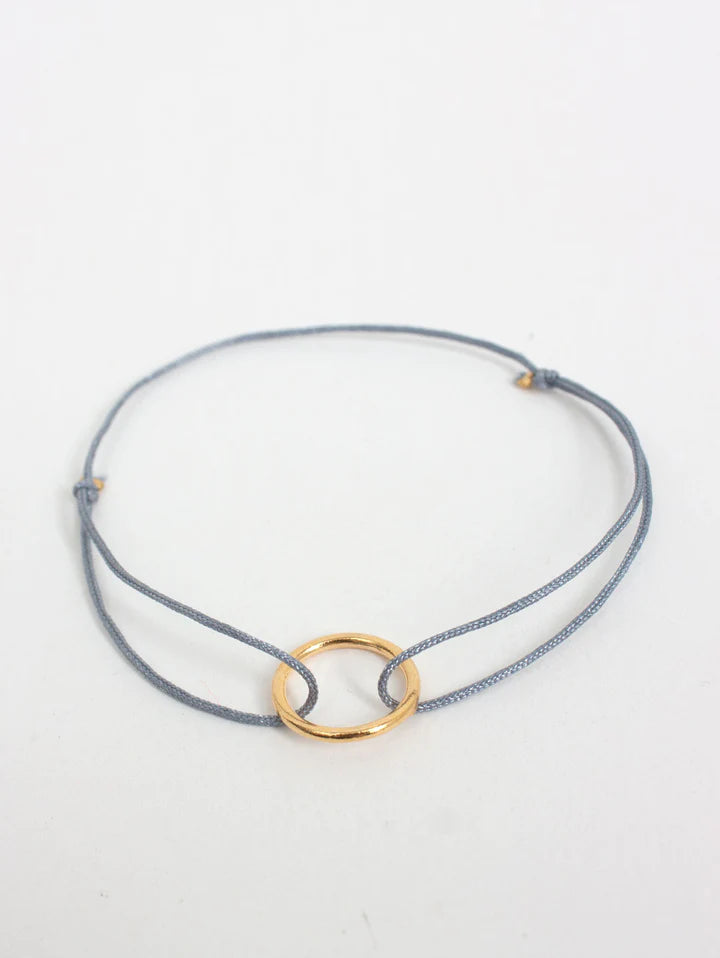 Gold Circular Bracelet | Grey - NØRDEN