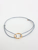 Gold Circular Bracelet | Grey - NØRDEN