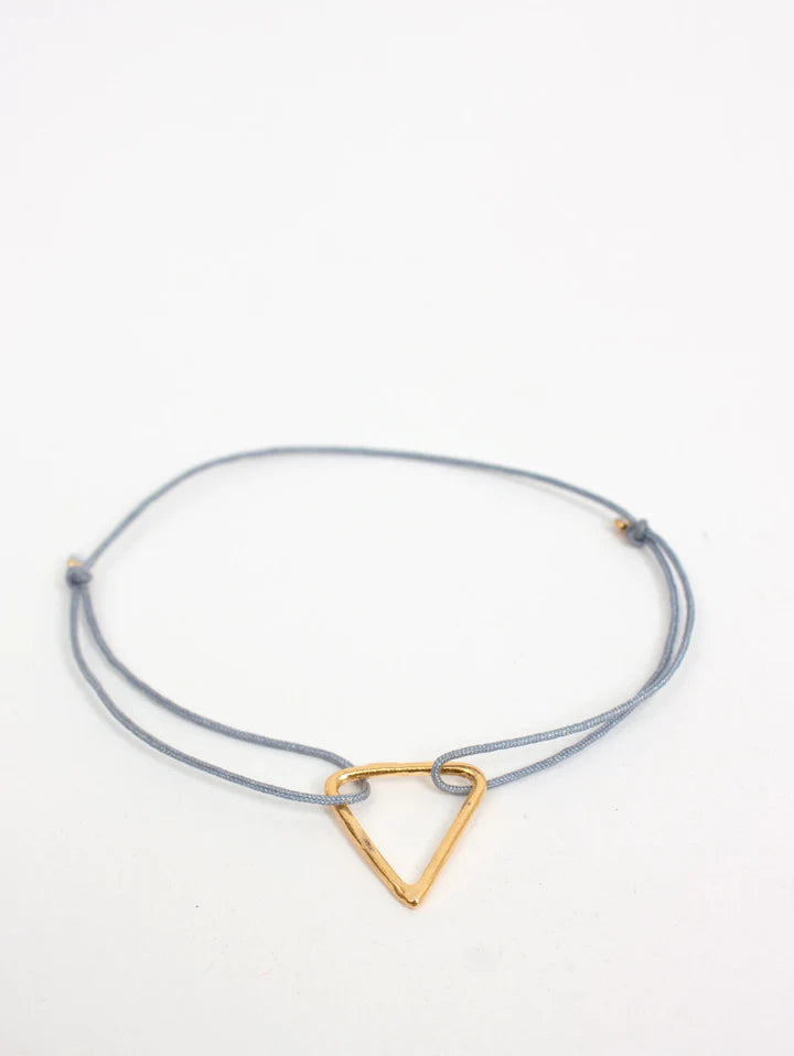 Gold Triangular Bracelet | Grey - NØRDEN