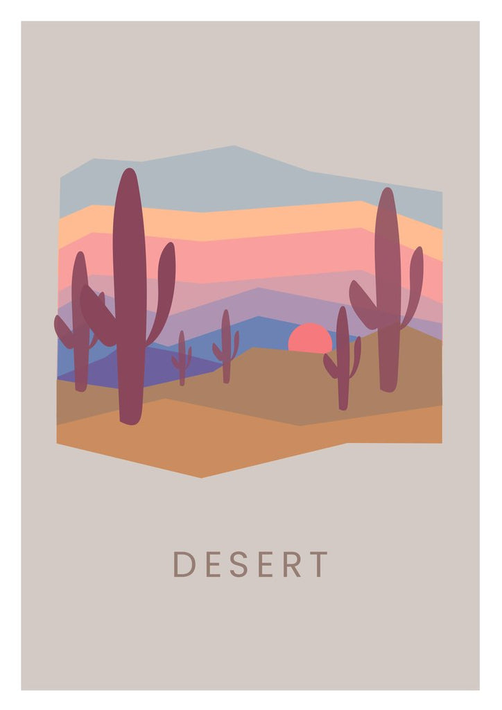 Graphic Art Print | Desert - NØRDEN