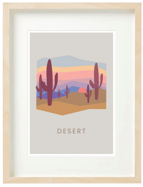 Graphic Art Print | Desert