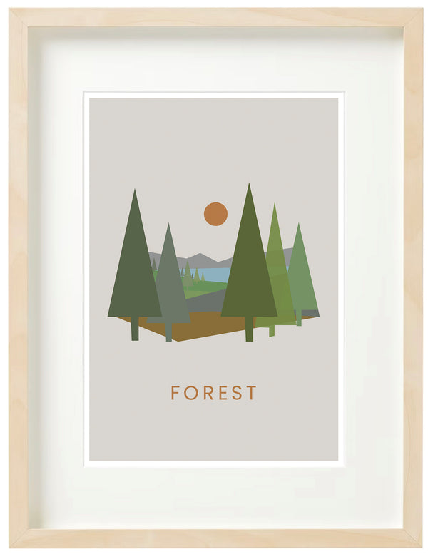 Graphic Art Print | Forest