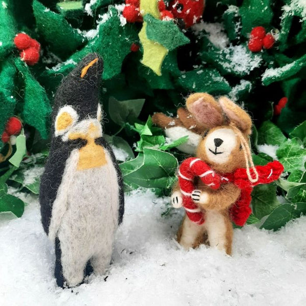 Natural Felt Decoration | Emperor Penguin