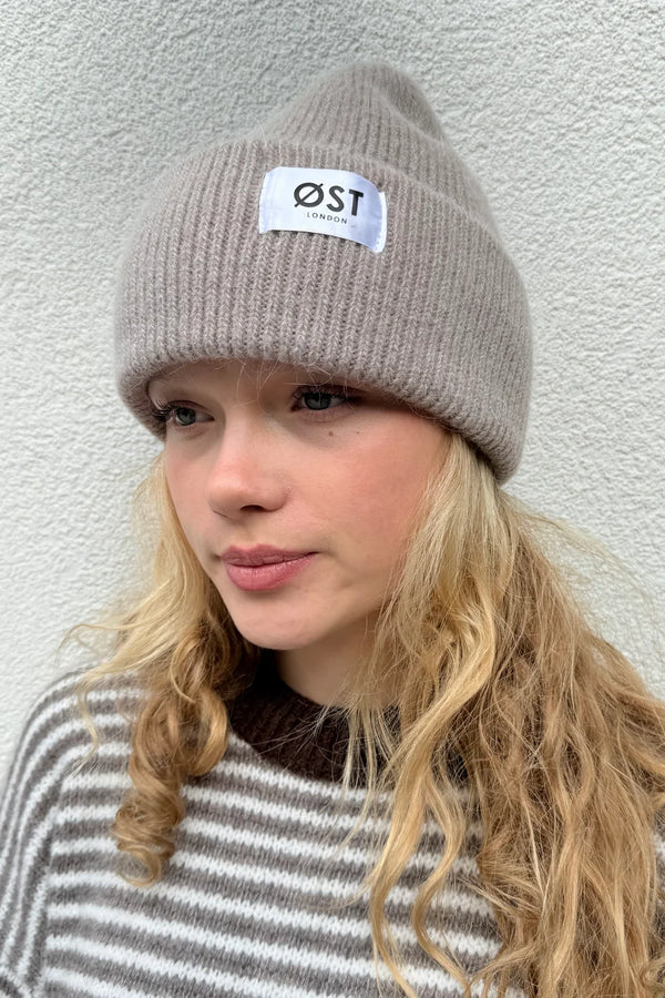 Alpaca Beanie Hat | Brown