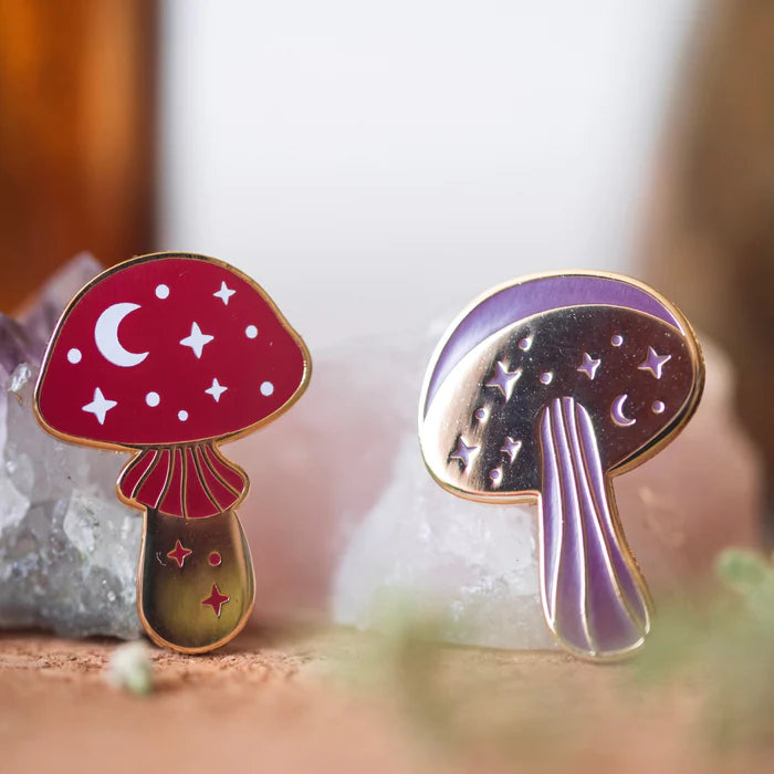 Natural Enamel Pins | Mushrooms - NØRDEN