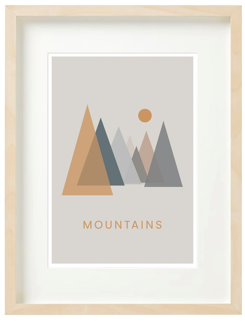 Graphic Art Print | Mountains