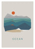 Graphic Art Print | Ocean