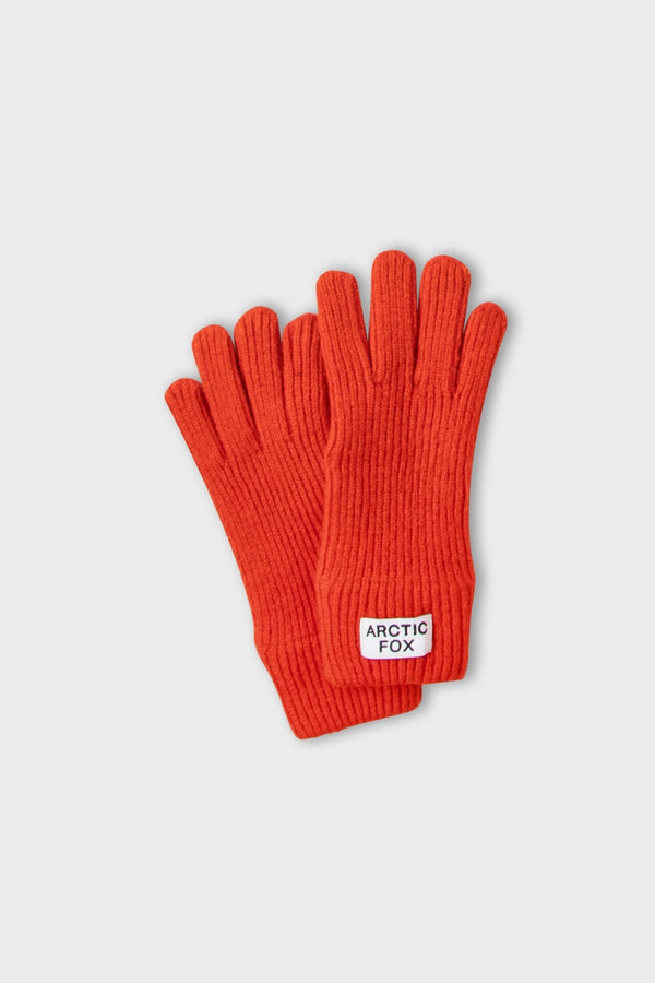 Recycled Knit Gloves | Sunkissed Coral - NØRDEN