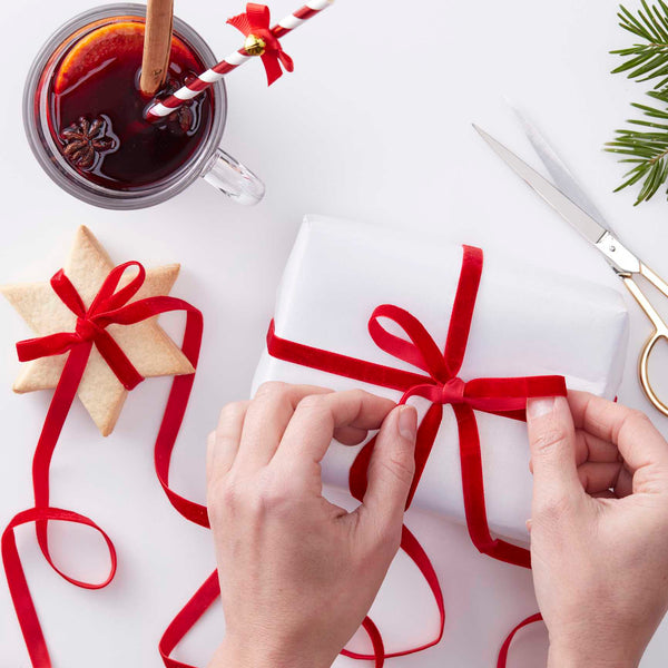Christmas Gift Ribbon | Red Velvet - NØRDEN
