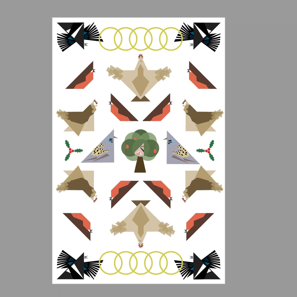 Graphic Tea Towel | Partridge + Pear Tree - NØRDEN