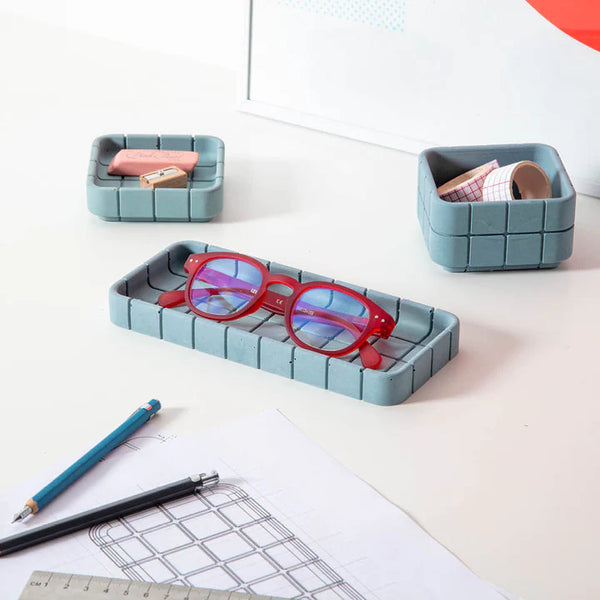 Colourful Rectangular Tray | Sea Blue Square - NØRDEN