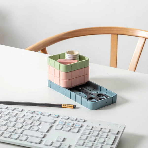 Colourful Square Tray | Pink Square - NØRDEN