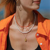 Beaded Layering Necklace | Tangiers Orange