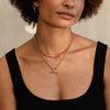 Beaded Layering Necklace | Tangiers Orange