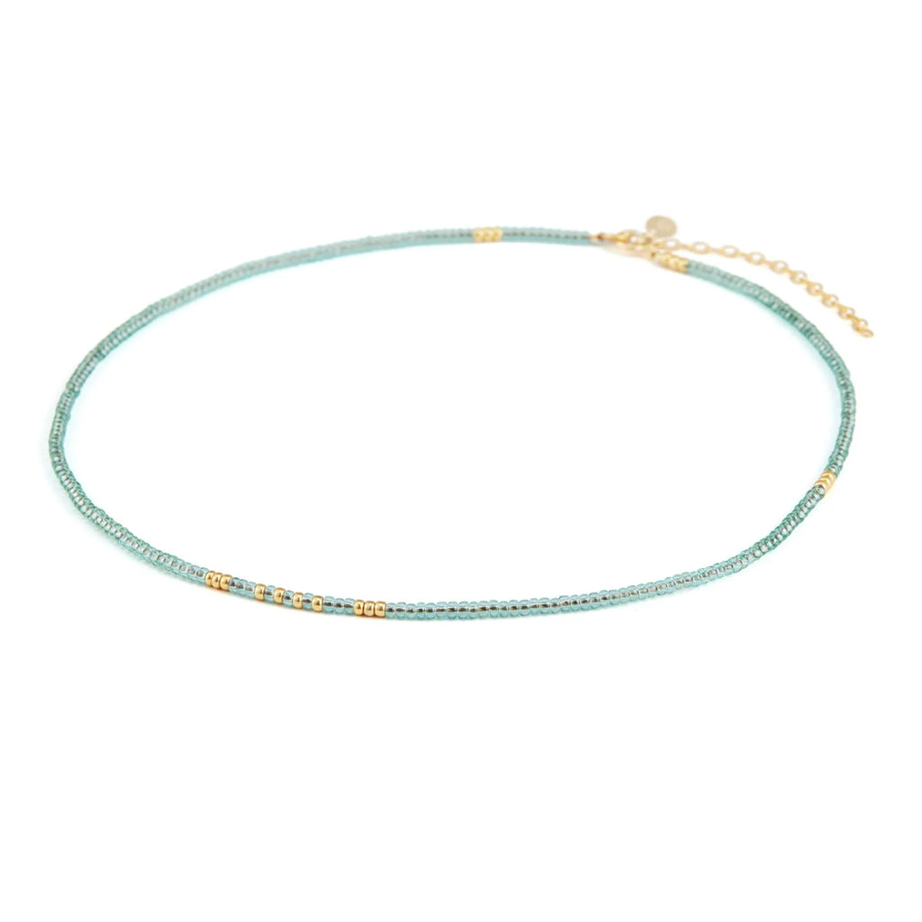 Beaded Layering Necklace | Essaouira Sea Foam