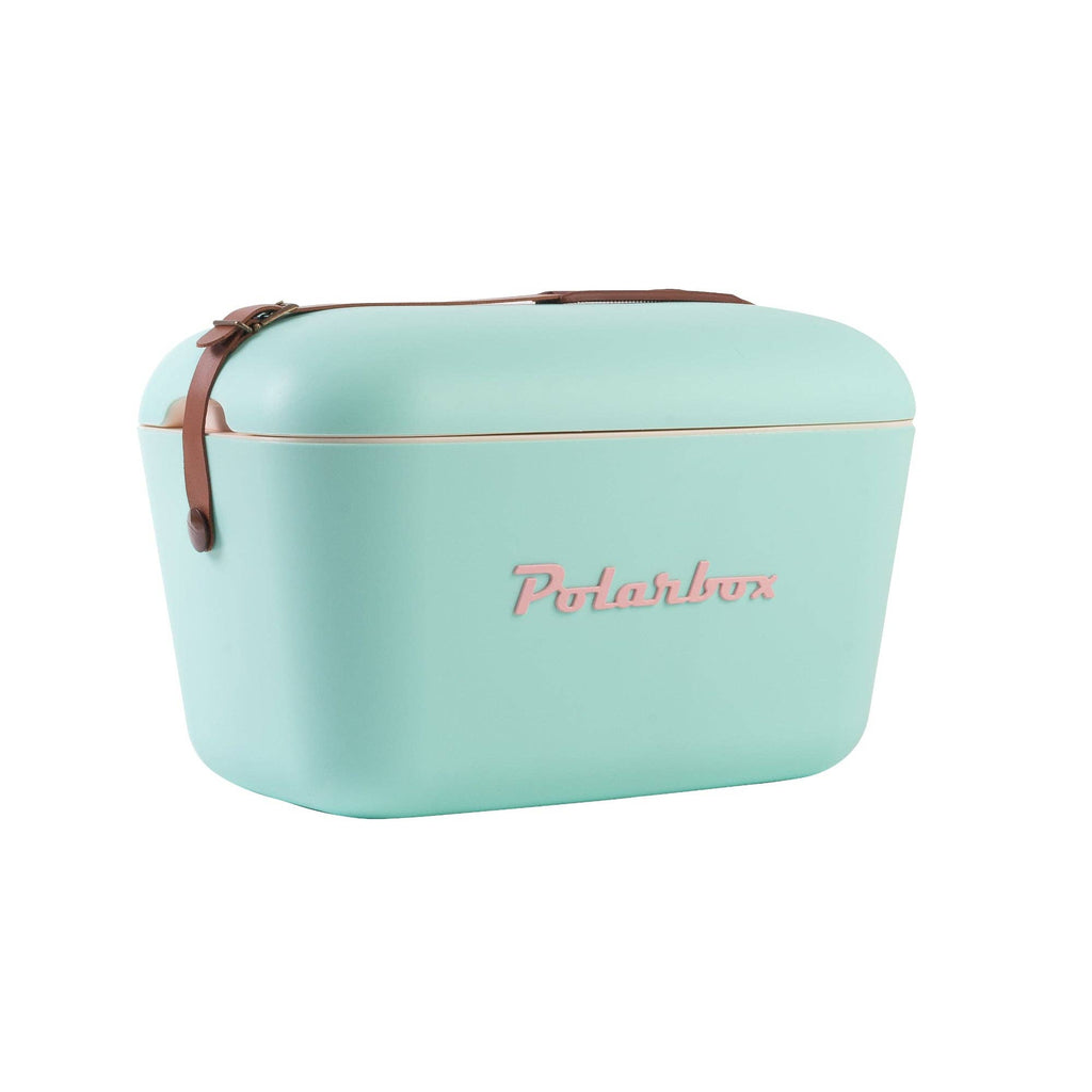 Colourful Retro Coolbox | Cyan Green + Baby Rose Classic 20L