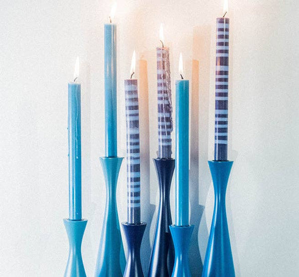 Sustainable Dinner Candle | Powder Blue