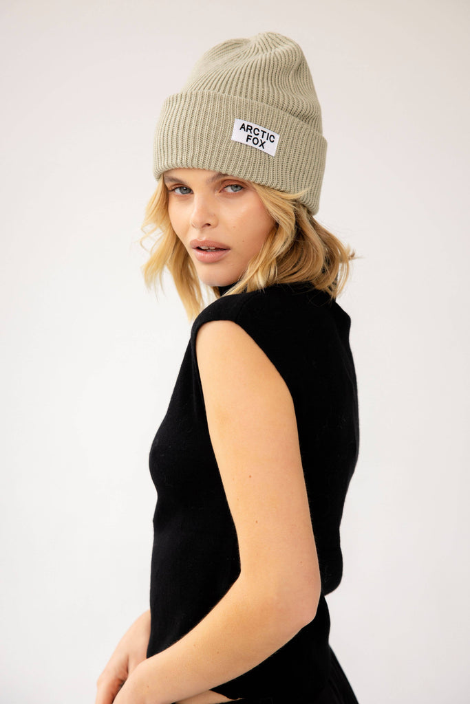 Recycled Bottle Beanie - Arctic Grey - AW25