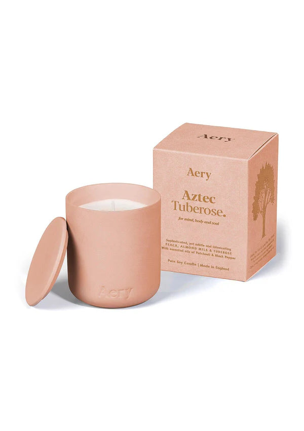 Ceramic Scented Candle | Aztec Tuberose