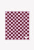Recycled Soft Throw | Teddy Check Pink