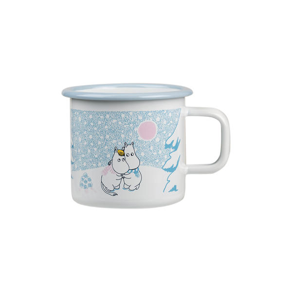 Colourful Enamel Mug | Moomin Let It Snow Large