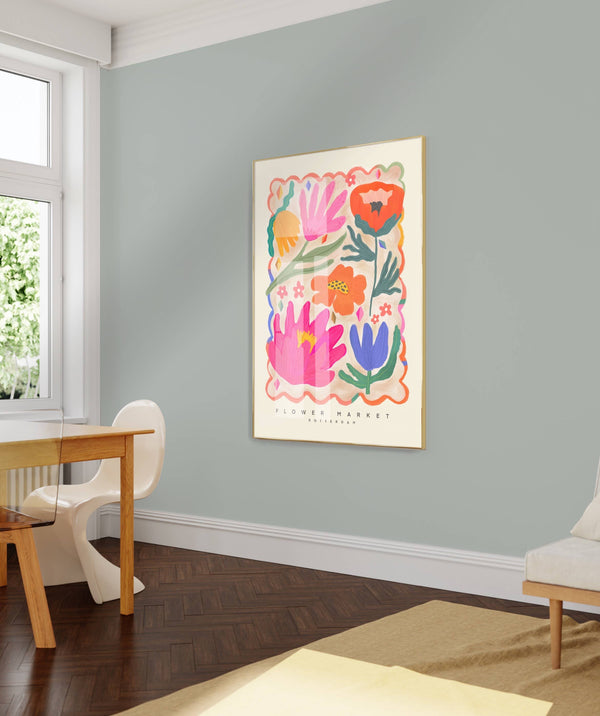 Floral Art Print | Flower Market A3